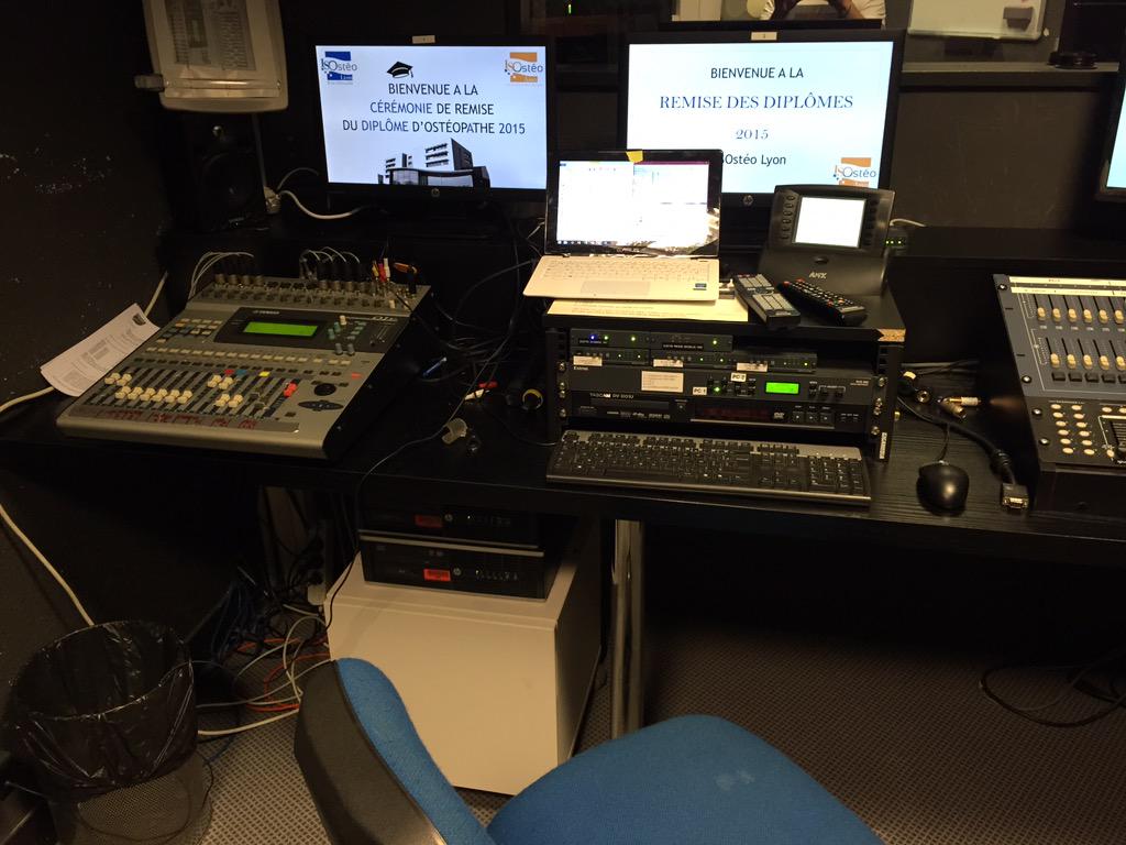 Backstage préparatif remise du diplôme ISOsteo
