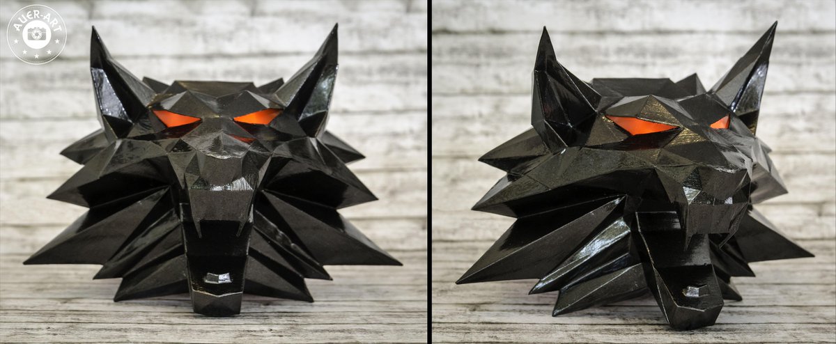 thewitcher's tweet photo. Auer-Art made The Witcher medallion out of paper with LED eyes. Origami doesn’t get cooler than this! #FanArtFriday http://t.co/QYDaxje5wc