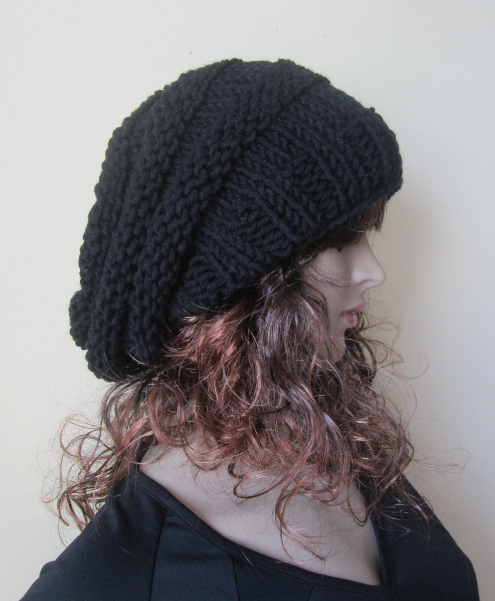 Elegantcrochets's tweet photo. BLACK BEEHIVE BEANIE, chunky beanie, slouchy beanie, winter h… https://t.co/lENOZVJy6F #boho, #crochet #WarmWoolHat http://t.co/9CMxqXytaV