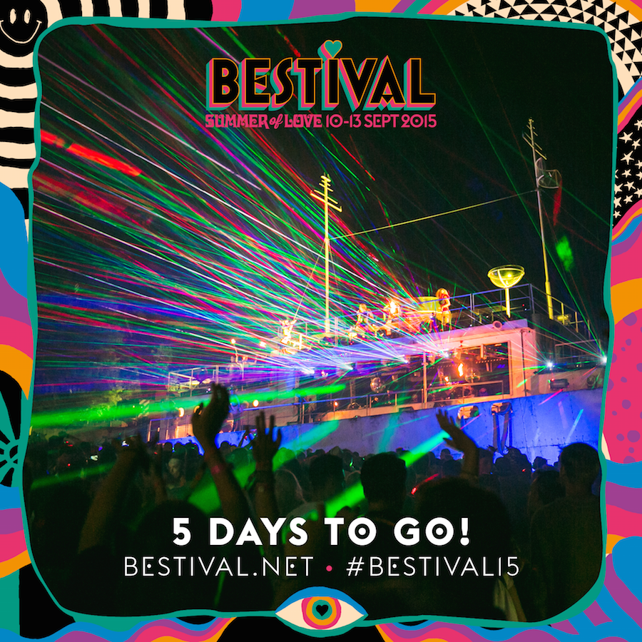 Bestival's tweet image. 5 days to go!! #SummerofLove #Bestival15