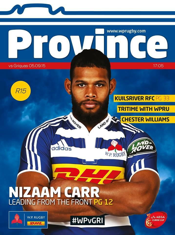 Tomorrow's <a href="/WP_RUGBY/">WP RUGBY</a> Matchday Magazine, with captain Nizaam Carr on the cover... #WPvGRI