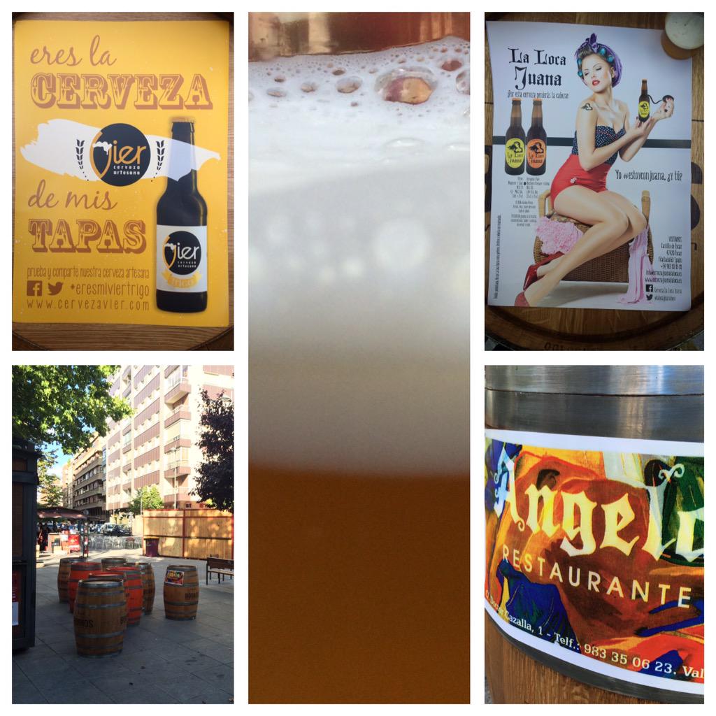 Atención #cerveceros #Valladolid caseta del @ANGELARESTAURAN teneis un grifo de @cervezavier y de nuestra loca rubia