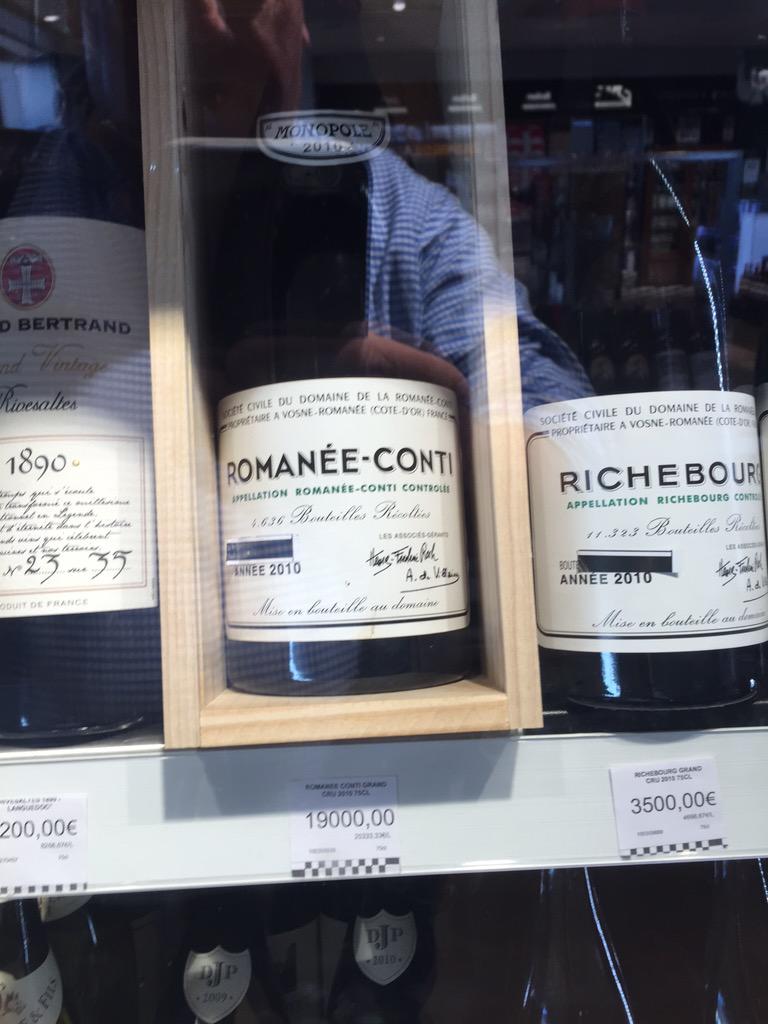 Philcottier2011's tweet photo. €19000 lovely drop of red http://t.co/xgaypaDjL6