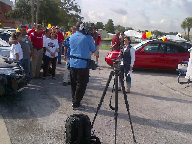 SF_Michal's tweet photo. SHOUT OUT to #LisetteCampos @abcactionnews for highlighting families as they received keys to cars #wheelsofsuccess http://t.co/pr75csRrMO