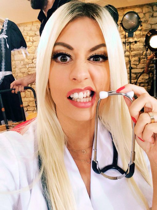 #Nurse style for @dorcel !!! Haha so fun 😄👅💉💊😷😜 http://t.co/sO2esHaxWa<a href="/tag/nurse"class="tags">#Nurse</a><a class="tags" href="/tag/dorcel">@dorcel</a>
