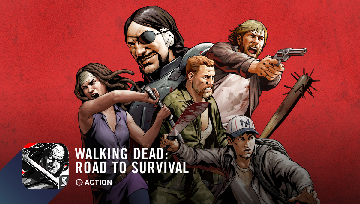#NowPlaying: apple.co/WalkingDead. (Gearing up for our #AppStoreChat with <a href="/RobertKirkman/">Robert Kirkman</a>.)