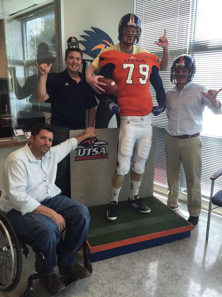 WillRAlford's tweet photo. @IMG_Learfield simply excited for college football being back! #TeamUTSA http://t.co/G7URKk6OsR