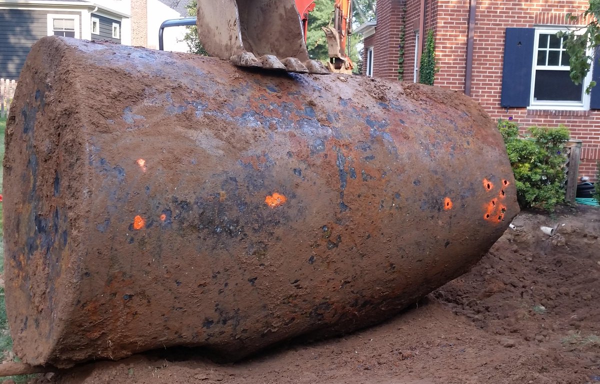 ERCenviro's tweet image. Tank removal in Chatham, NJ this week
