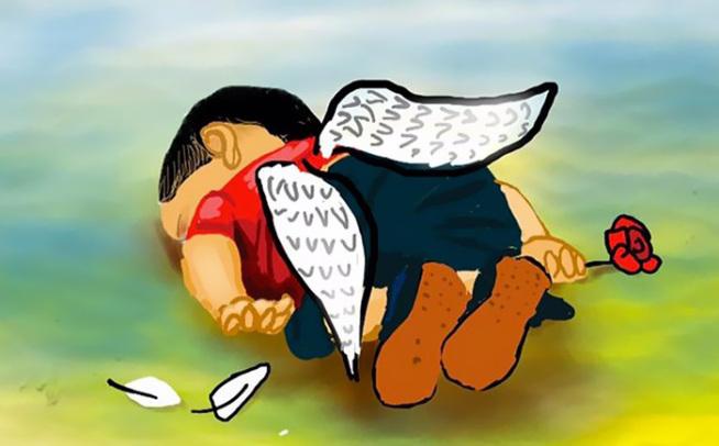 dsp_5's tweet photo. Describe whole story how humanity died.
#RIPAylan  #AylanKurdi #SyrianRefugees #syrianchild http://t.co/DBXh70ylfj