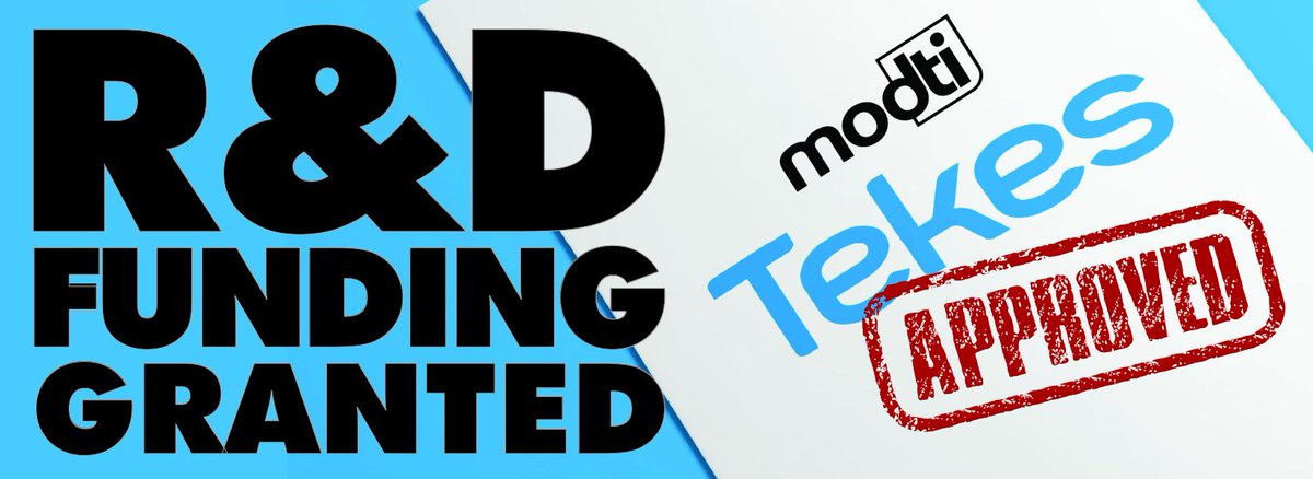 modti_inc's tweet image. @Tekesfi has granted @modti_inc R&amp;amp;D funding - boosting its Shape Programmable Hardware development immensely!