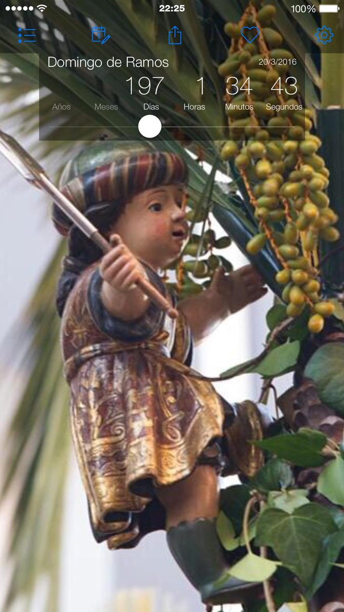 PilatusEgoSum's tweet photo. Cuenta atrás. Domingo de Ramos: 197 días, 1 hora, 34 minutos, 42 segundos. http://t.co/IXgxKtDJ2k