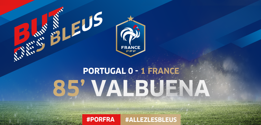 equipedefrance's tweet photo. D'un superbe coup franc à 20m, Mathieu Valbuena trouve la lucarne de Rui Patricio!  #PORFRA #AllezLesBleus http://t.co/T5jKRkUHdF