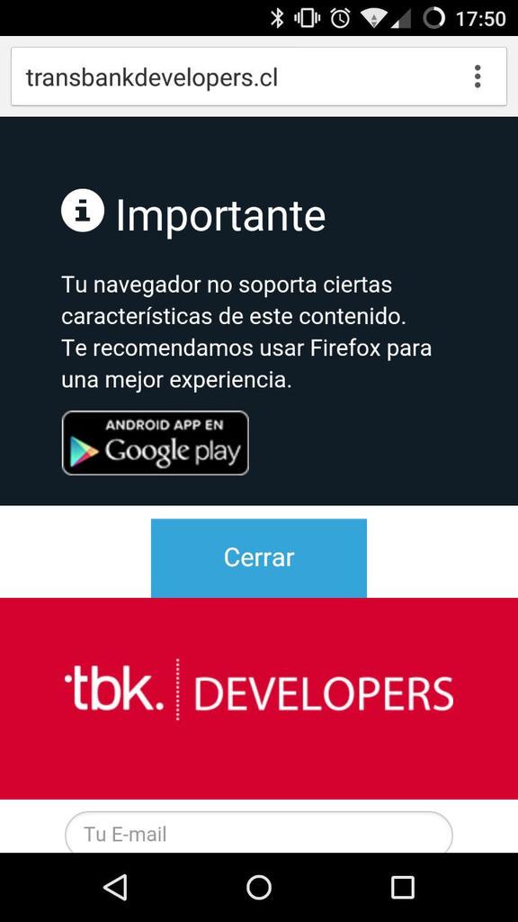 eseSebastian's tweet image. Transbankdevelopers pls #EnDevConCL #DevConChile vía @Juanchomann