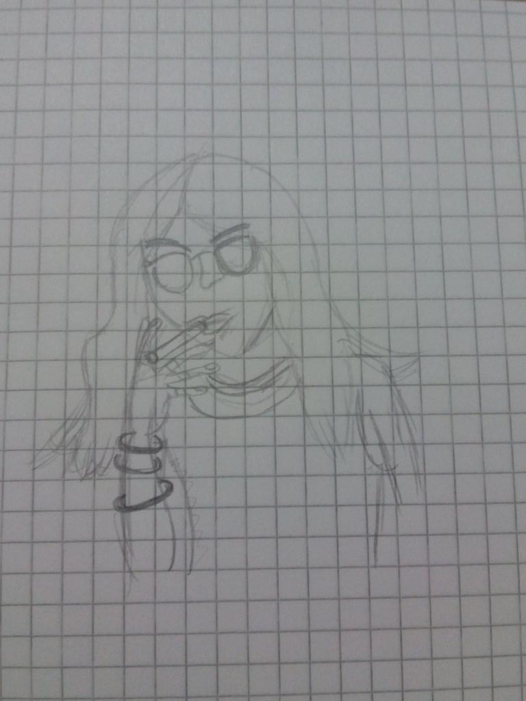 Lorientty's tweet image. He decidido que a algunos si que os dibujaré. Aquí os dejo uno en sucio. A ver quién adivina quien es.