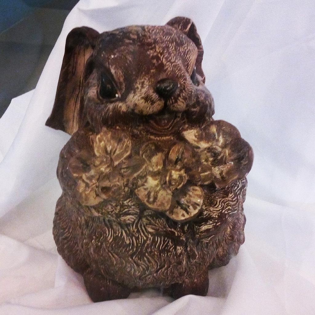  It\s for you - chocolate rabbit with flowers )) Happy birthday! ;) 