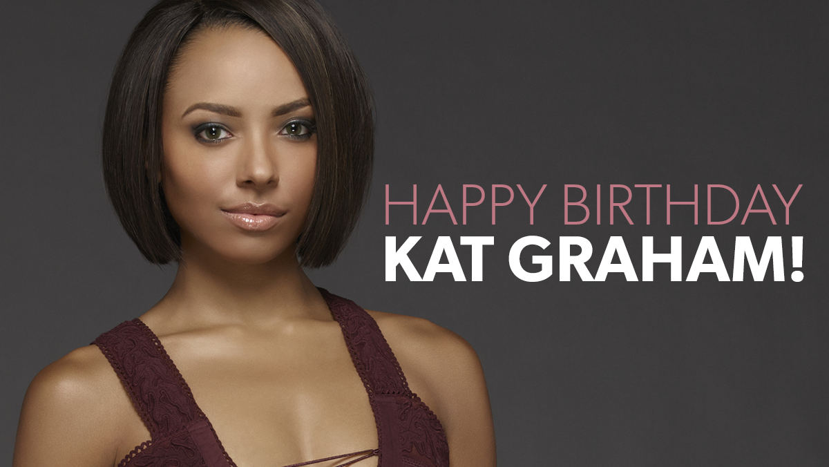 cwtvd's tweet photo. She has the power to make all her birthday wishes come true. Happy Birthday @KatGraham! http://t.co/H2GLbuAETH