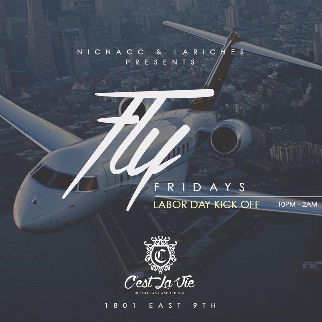 Let your #LaborDayWeekend begin with #FlyFridays hosted by the beautiful <a href="/_NicNacc/">Nic 🦋</a> and Dj <a href="/MookLaRiches/">Tianna Rhymes</a> spinning #Cle