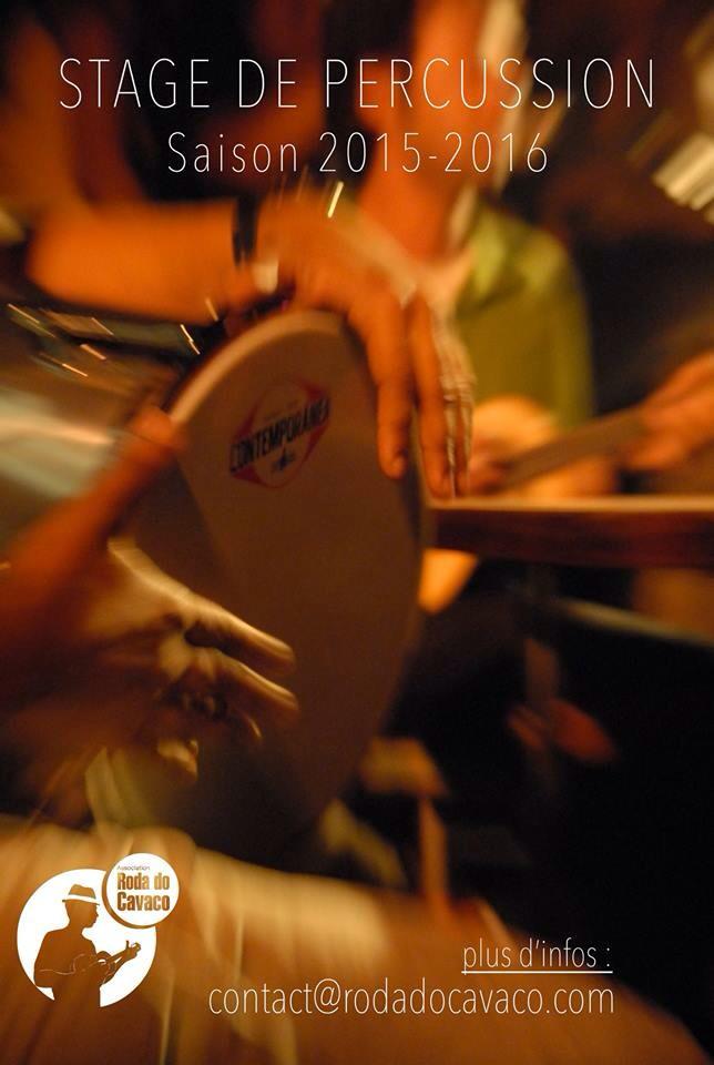 Stage de percussion chez Roda do cavaco, plus d'informations contact@rodadocavaco.com