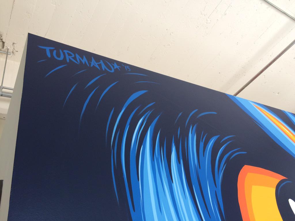 AdamTurman's tweet image. Done! Day-4. #owl #mural at the Pillsbury #amill artist lofts. #adamturman #turman