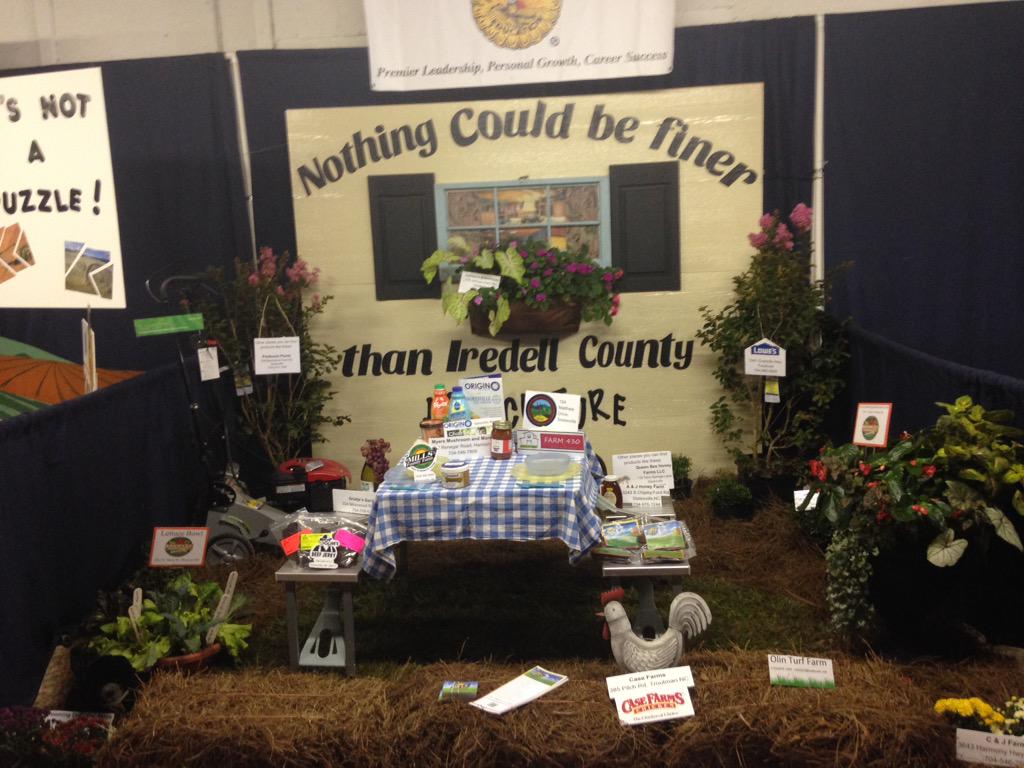 come check out the ffa fair booth in the exhibit hall @ the iredell county fair starting monday!!