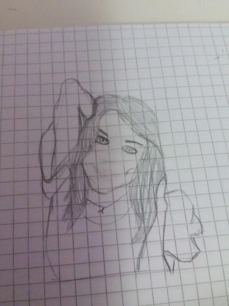 Lorientty's tweet image. Aquí tenemos la siguiente a medio hacer. Me estoy peleando con la cara xq NO ME SALE ;-;