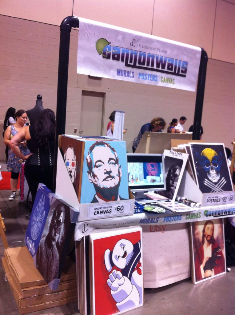 Cannonwalls_com's tweet photo. XO for venturing to the far left SB to say hi and grab some #mashup #cannonwalls canvas and posters at #FanExpoCan http://t.co/9tea4oCmdy
