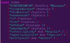 Codes For Roblox Miners Haven