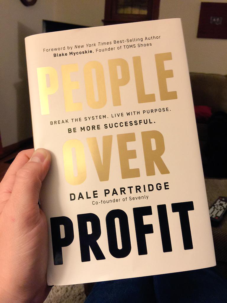 Starting #PeopleOverProfit tonight.  I'm intrigued.  Thanks @dalepartridge