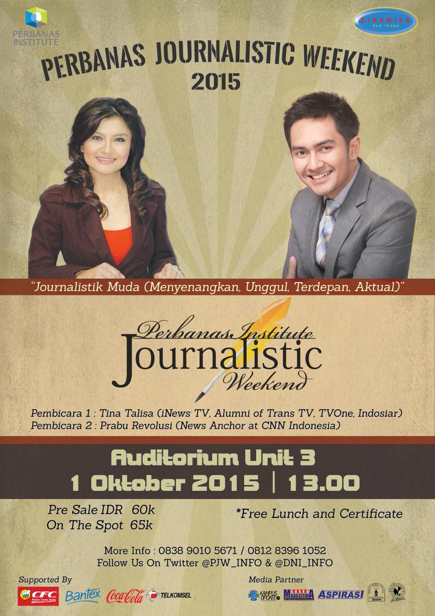 PJW_DNI's tweet photo. Yuk, jangan sampai ketinggalan. Acara seminar paling fun dari @DNI_info bersama @Tina_Talisa dan @praburevolusi 😆 http://t.co/WHyiofK3SX