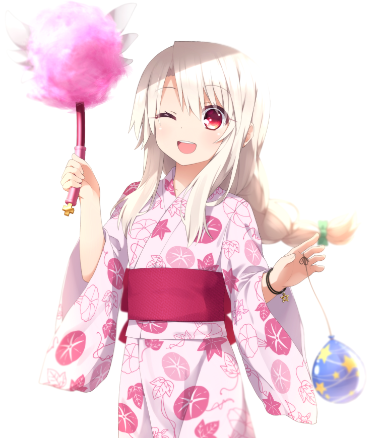 イリヤスフィール・フォン・アインツベルン 「浴衣イリヤちゃん http://t.co/erKqvDwqfw #プリズマイリヤ」|goribote/コ゛りぼてのイラスト