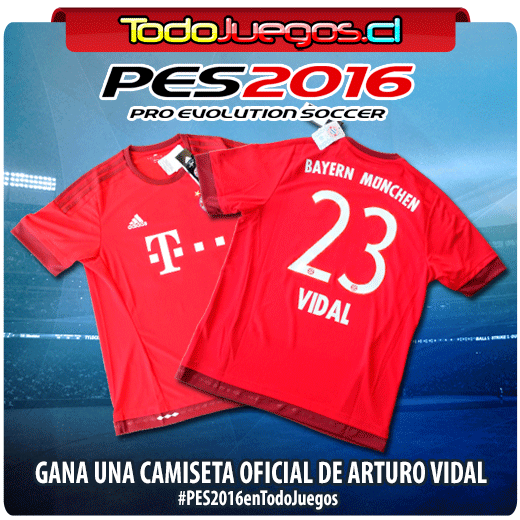 todojuegos_cl's tweet photo. SÚPER CONCURSO PES2016
Gana la camiseta oficial de Arturo Vidal
#PES2016enTodoJuegos
http://t.co/DrUrauJbIy http://t.co/fKvtLzy09D