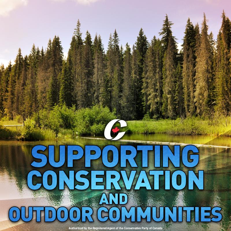 Today I confirmed our government’s support for conservation and outdoor communities: cpcp.cc/g1cg4N #cdnpoli