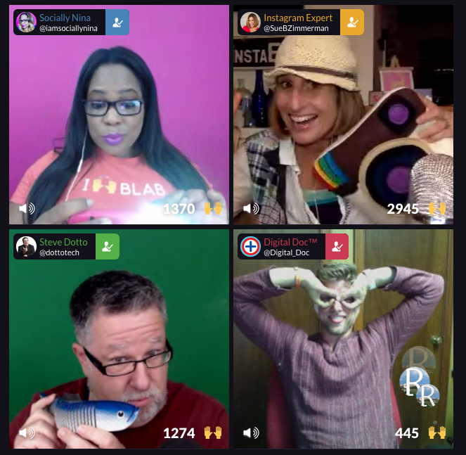 TheShoe_B's tweet photo. Awesome blab session @SueBZimmerman @iamsociallynina #blab #instagramknowledge http://t.co/QbFas3vTL0