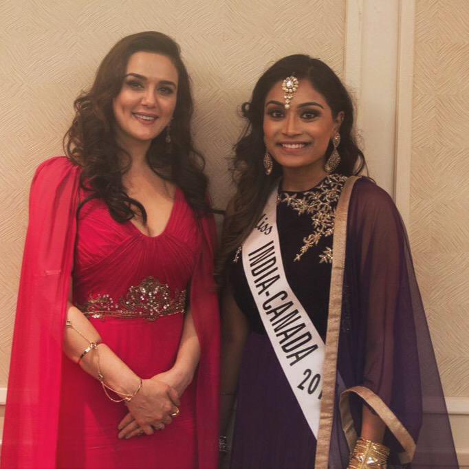 Preity at miss India Canada 2015💕 #preityzinta