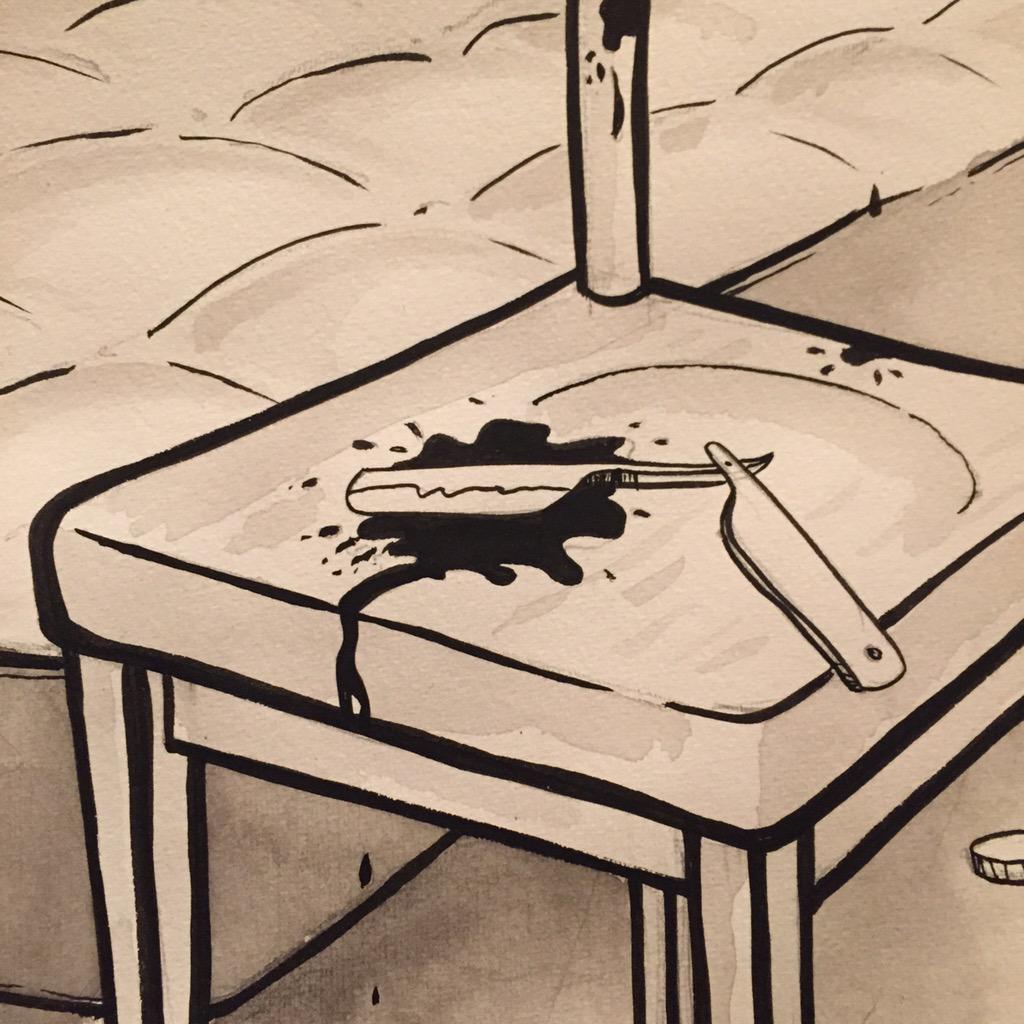 srmrmesie's tweet photo. #ilustration #brush #ink #handdrawn #lightink #detail #ilustracion #pincel #tinta #aguada #detalle #edgarallanpoe http://t.co/aKpc05yC2k