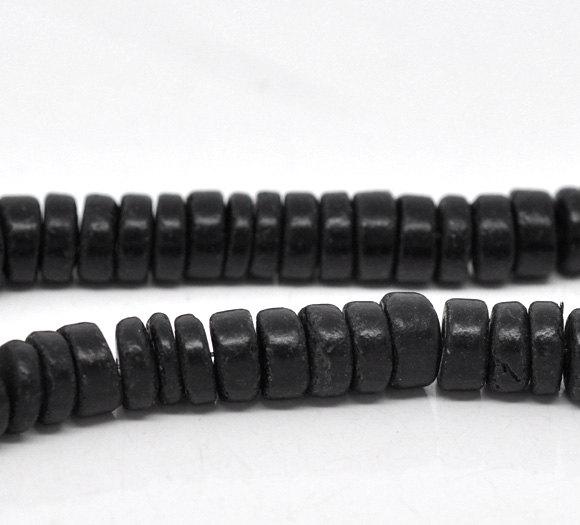 HempbyDesign's tweet photo. Wood Rondelle Beads, Black, 8mm, 1 strand, Beads for Hemp Jewelry http://t.co/346oepEJ79 #etsymntt #ShellBead http://t.co/UvEEGLBUf7