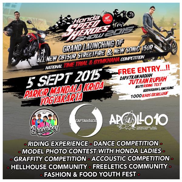 captainjackband's tweet photo. Ada yg mau ikut nonton Captain Jack nanti mlm? di Lap.Parkir Mandala Krida Jogja, jam 20.00. #HondaSpeedHeroes http://t.co/4lZfAqR5en