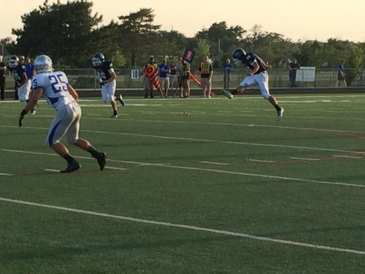 BFaflick's tweet photo. Wichita East Blue Aces kick off a promising season; East v KMC at Carpenter Stadium #AcesFlyHigh #wpsProud http://t.co/fl4DGVaRuG