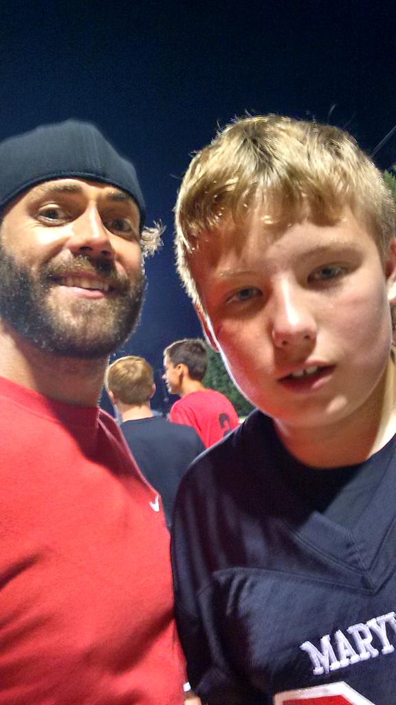 Maryville game w big Z!  35-0 half time to go! 13thRdTraining!