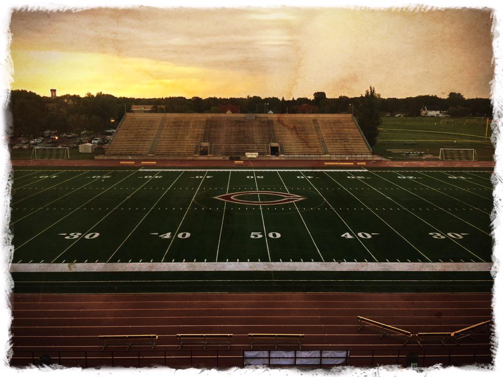 CobberSID's tweet photo. The calm before the @Cobber_Football season opener storm. The press box is ready for another year. #JamtheJake http://t.co/Y3SdhlamIV