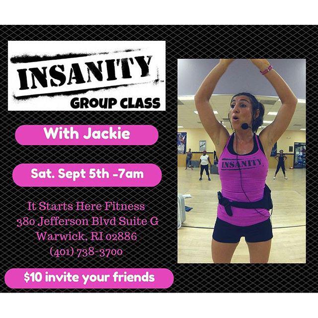 jackiefitgirl's tweet photo. Rhode Island last reminder tomorrow 7 am Sunday 8 am same place! Come start your day with a great workout! #insanit… http://t.co/FJkszUqsvS