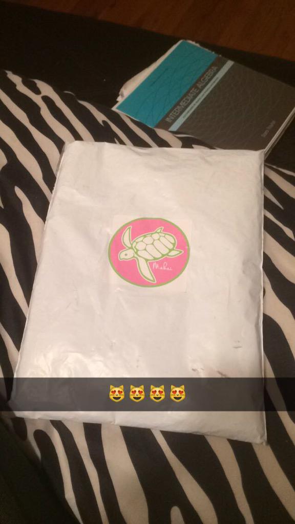 AshleyCleary's tweet photo. It finally arrived๐ป๐ข๐ #HelpSaveTheTurtles @MakaiClothingCo http://t.co/PuZKdNIBeE