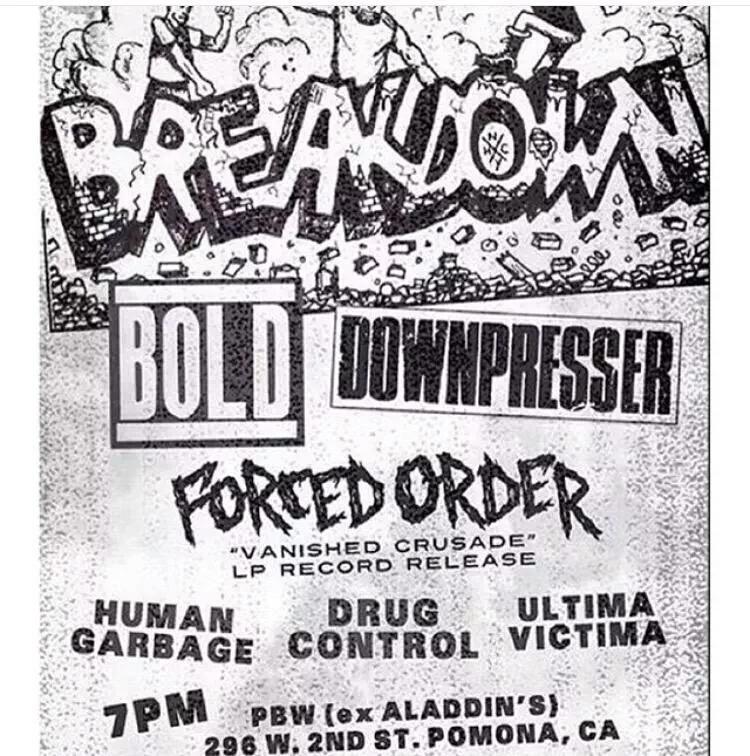 Go check out Human Garbage tomorrow at PBW (ex Aladdin's)