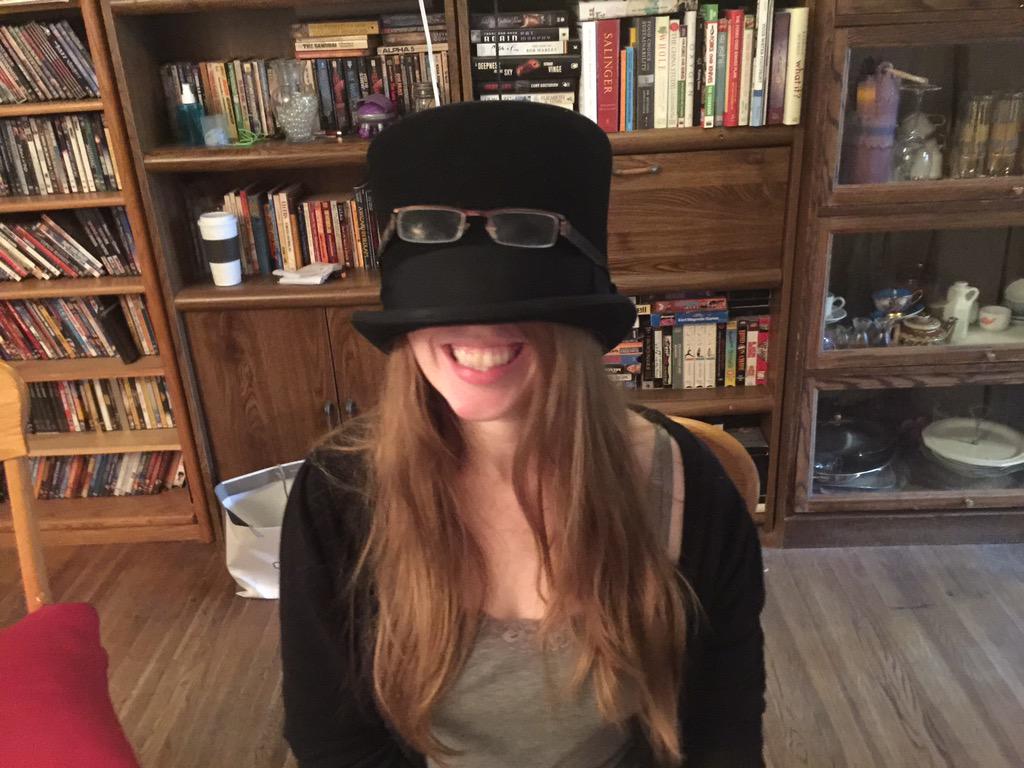 StevenGould's tweet photo. Our fancy-schmancy-mancer. #highTeaAtHome http://t.co/VMhFgxvgVb