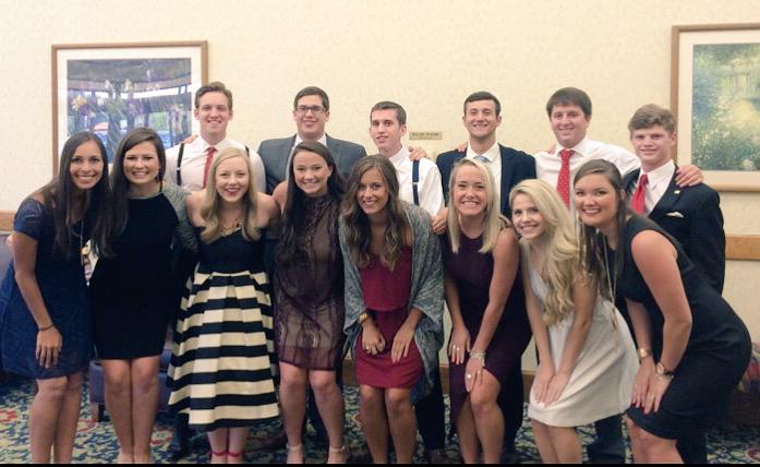 RF_Collegiate's tweet photo. Members of our Collegiate Board had the honor to attend the Hall of Honor Banquet tonight in Springdale #RFStudents http://t.co/E8woXOB3Gx