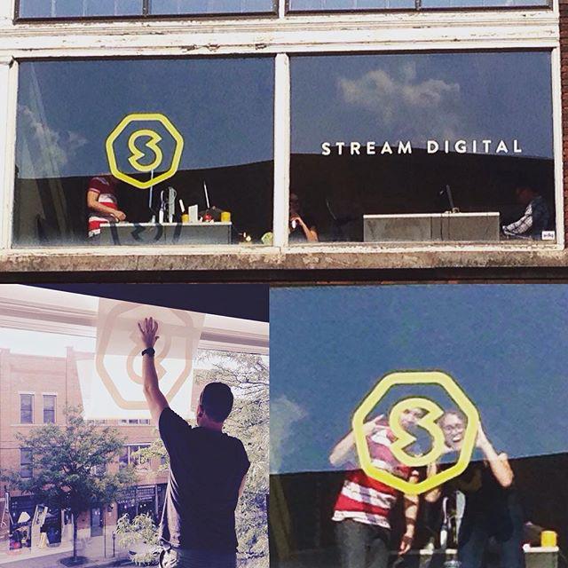 We're growing, and just took over a new space at 772 N. High St! #streamdigital #agencylife #signage #shortnorth
