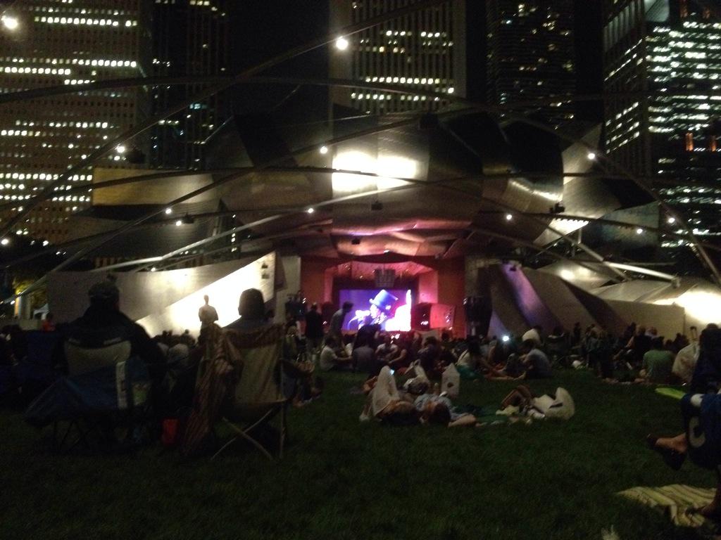 Been enjoying a great day at @ChiJazzFest! Chicago Jazz Orchestra finishing it off with a stellar Strayhorn tribute