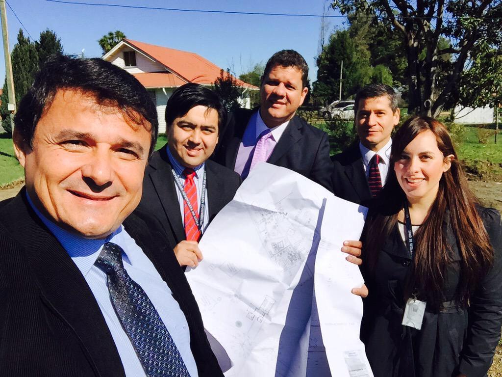 Con los líderes de la UNACH y Publicaciones conociendo el proyecto de nuevo Edificio del IDEC CHILE #IdecChile