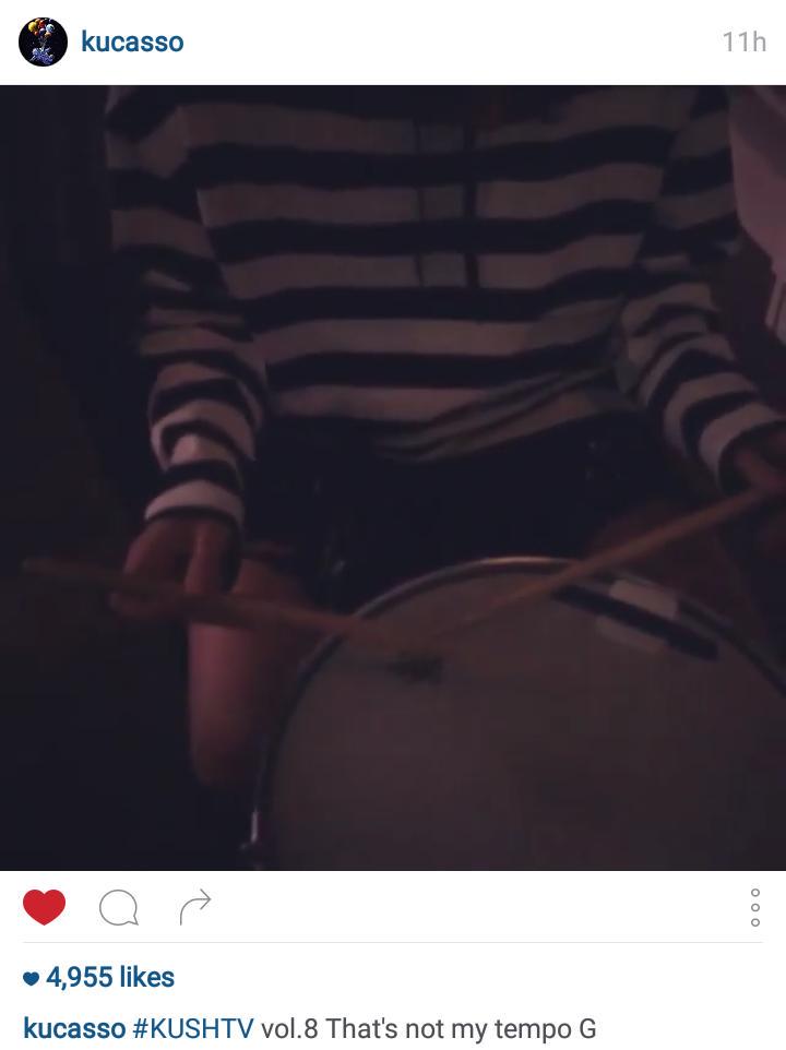 evilmaknae94's tweet photo. please teach @IBGDRGN on playing drums ati @krungy21 ๐ #KUSHTV http://t.co/XDDMX6g0H2