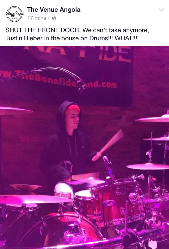 CONFIRMED: <a href="/justinbieber/">Justin Bieber</a> is in Angola, Indiana at The Venue right now!